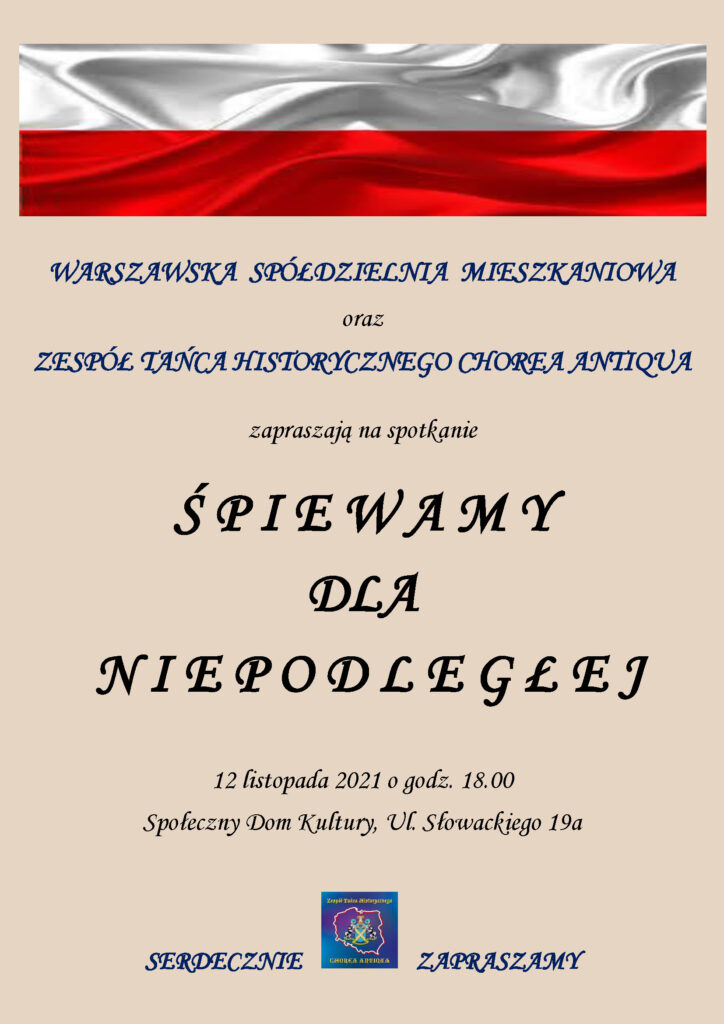 plakat śpiewy